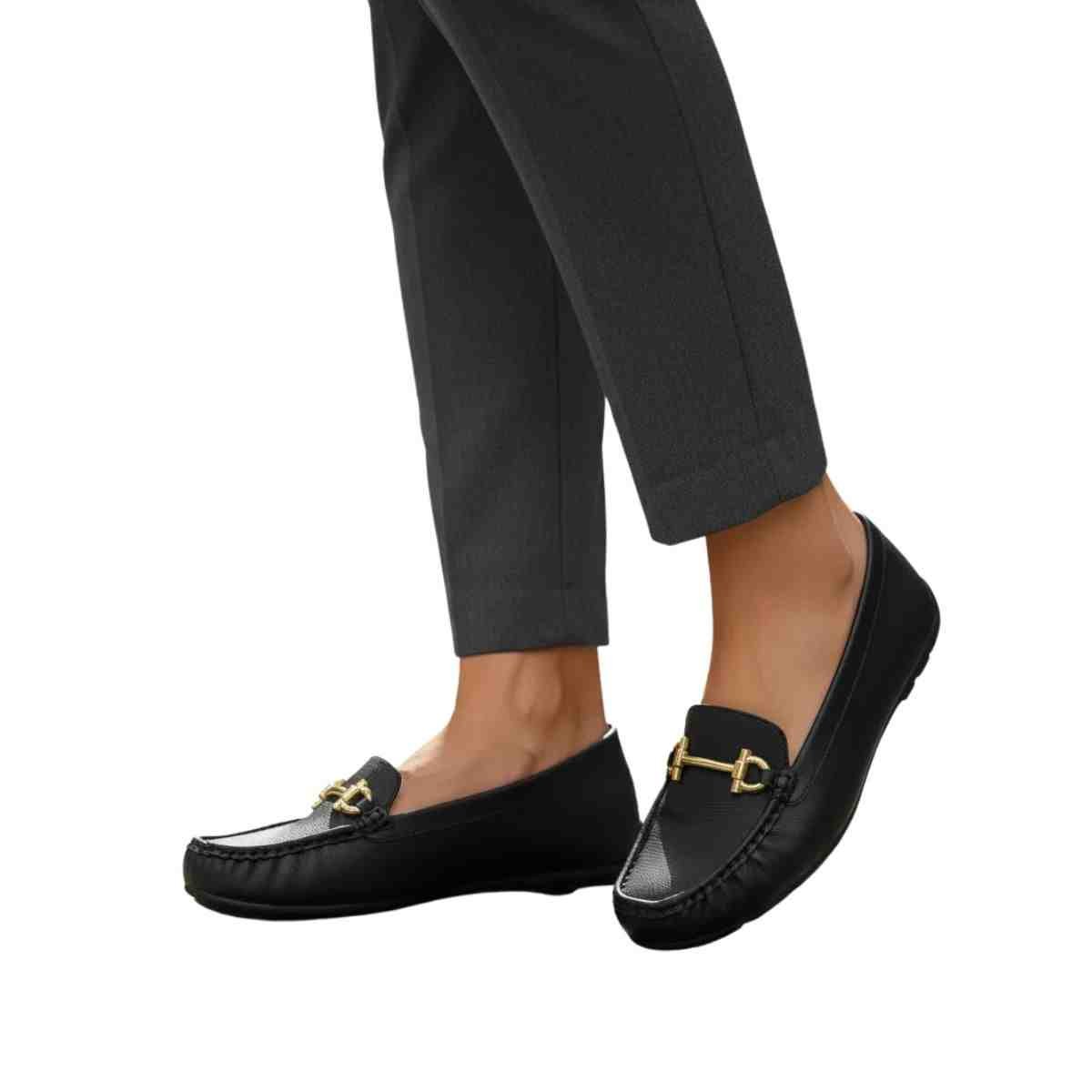 Sapato Feminino Mocassim Modare Preto Preto 4