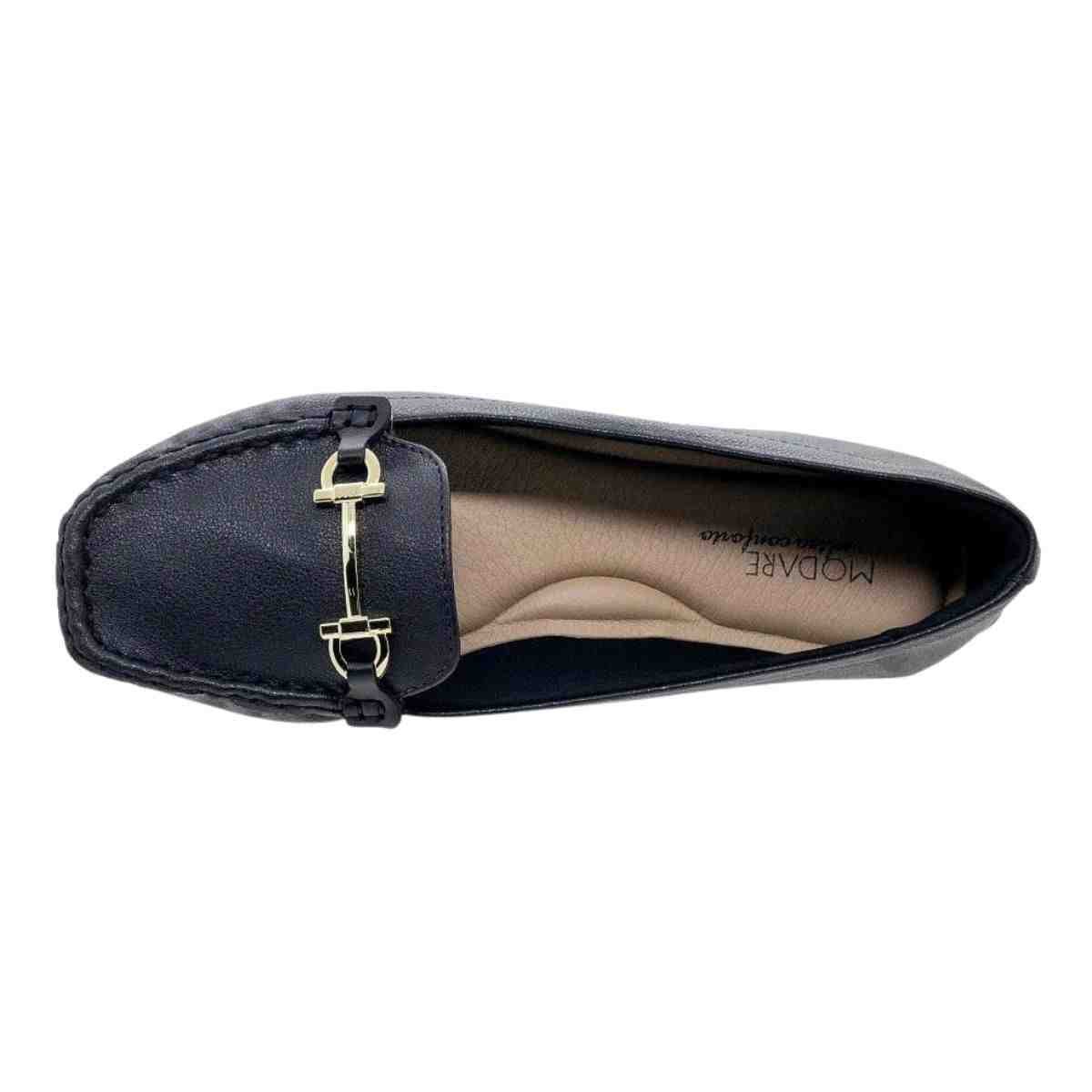 Sapato Feminino Mocassim Modare Preto Preto 6