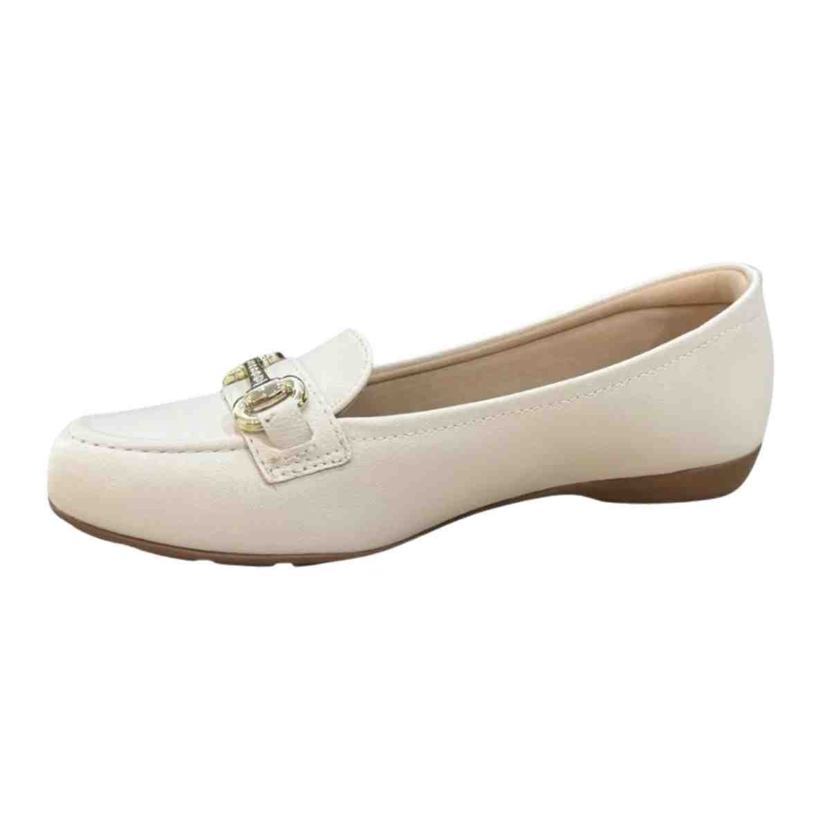 Sapatilha Feminina Bico Quadrado Modare Off White Branco 6
