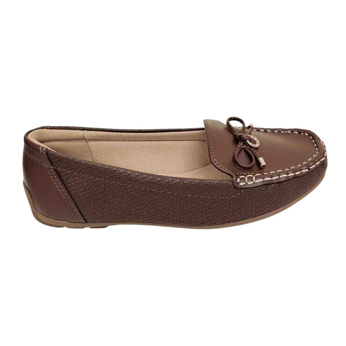 Sapato Feminino Mocassim Modare Marrom Café