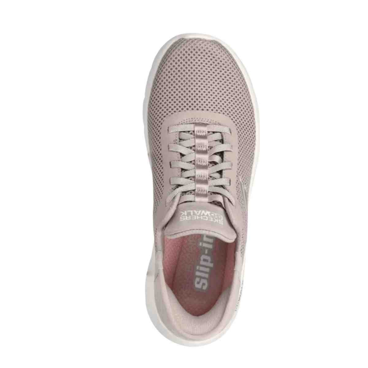 Tênis Femnino Skechers Go Walk Flex Grand Entry Bege Bege 3