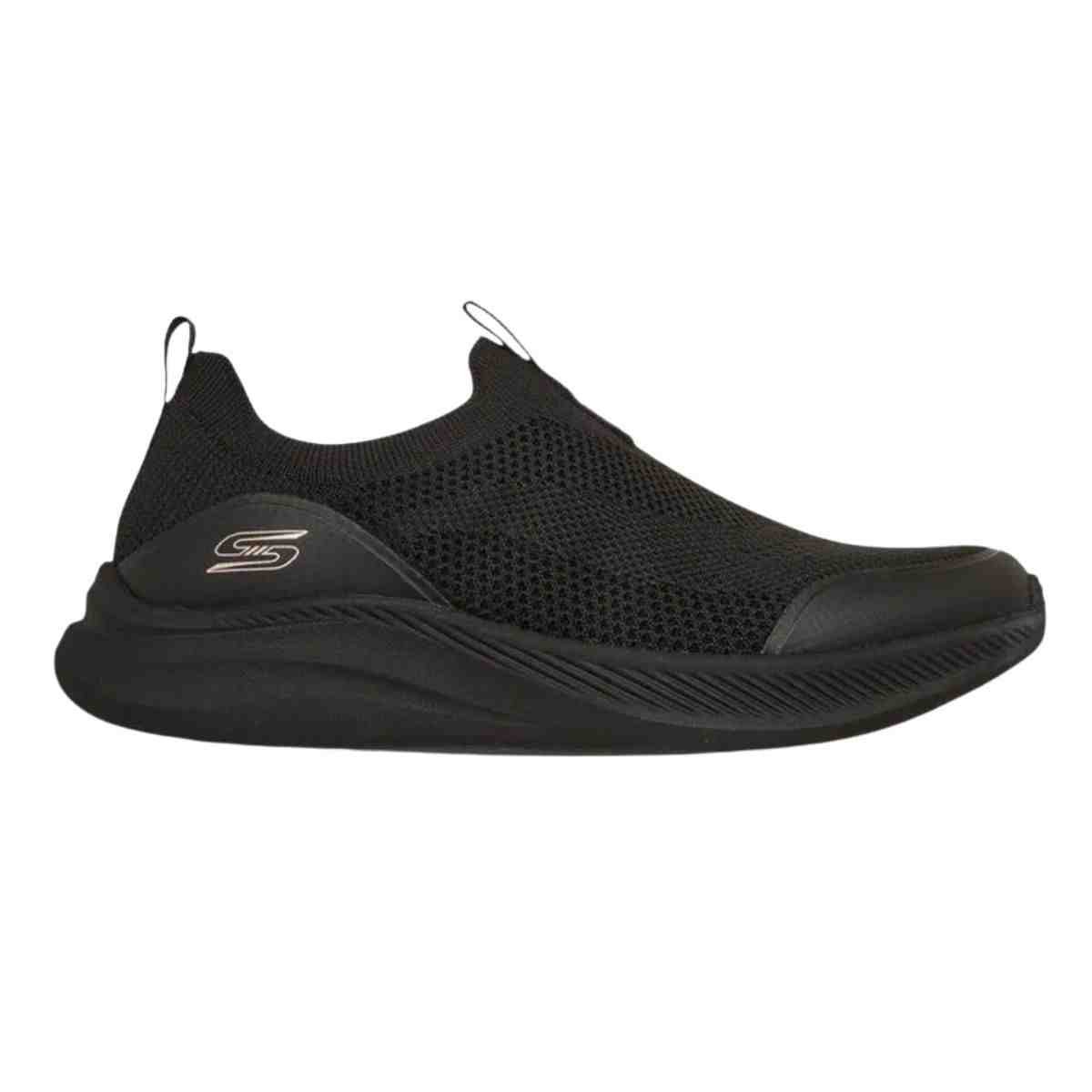 Tênis Corrida Feminino Skechers Bobs Moda Flex Preto