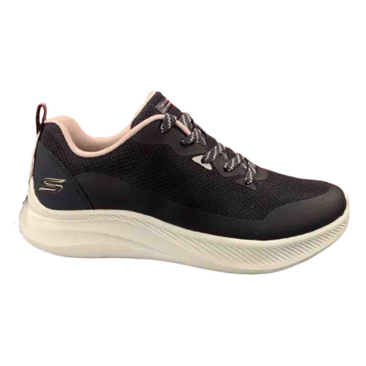 Tênis Corrida Feminino Skechers Bobs Moda Flex Azul
