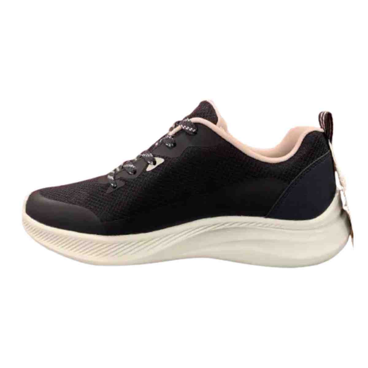 Tênis Corrida Feminino Skechers Bobs Moda Flex Azul Preto 4