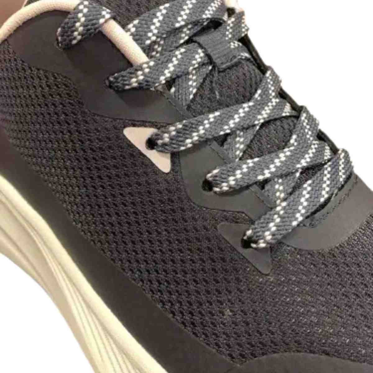 Tênis Corrida Feminino Skechers Bobs Moda Flex Azul Preto 5