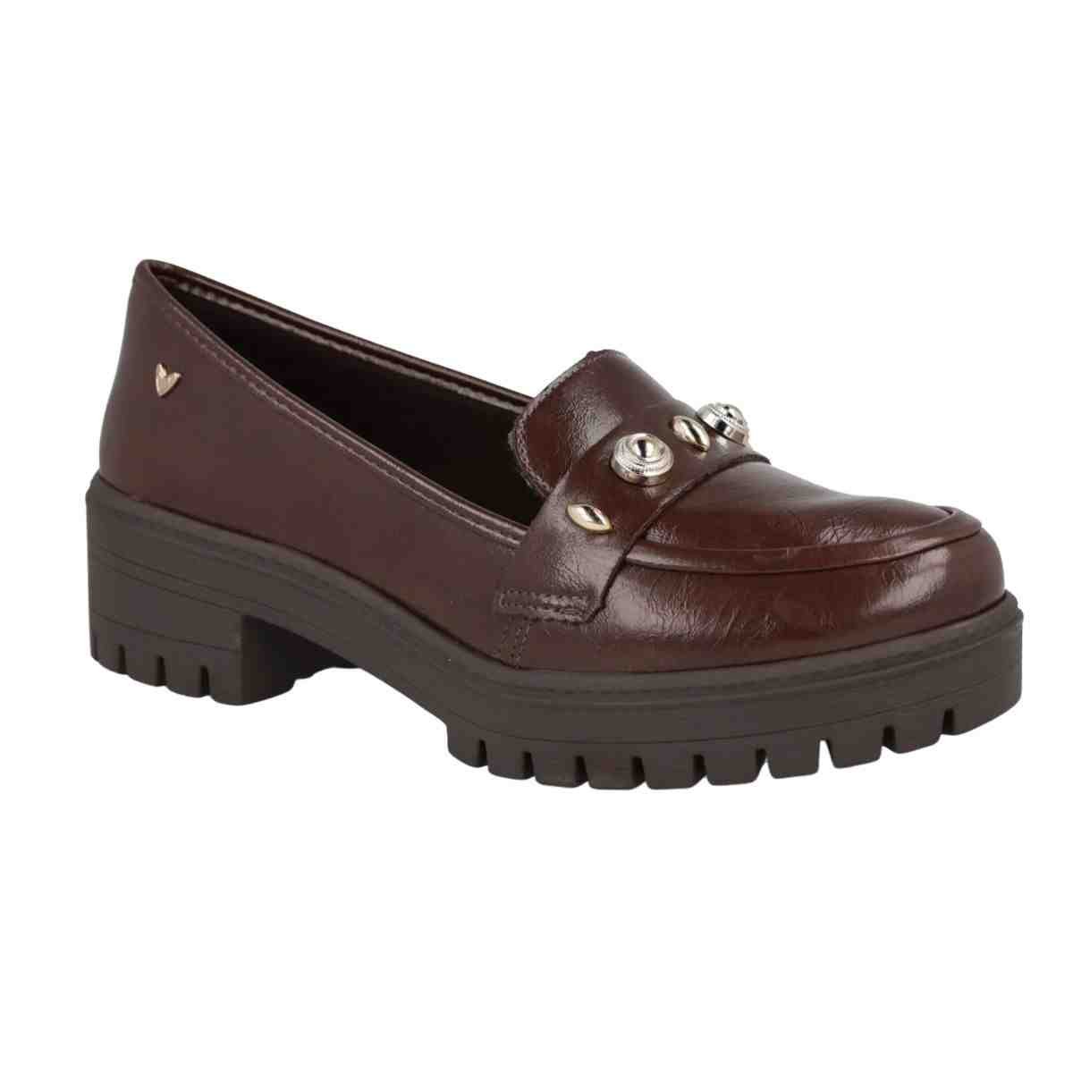 Sapato Feminino Mocassim Mississipi Marrom Marrom 2