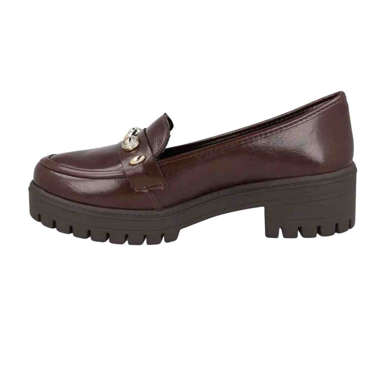 Sapato Feminino Mocassim Mississipi Marrom Marrom 5