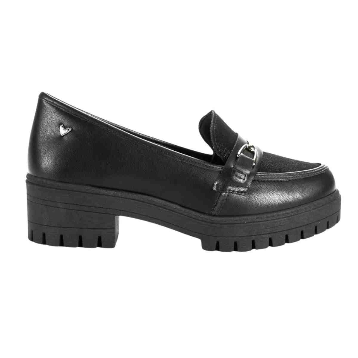 Sapato Feminino Mocassim Mississipi Loafer Preto