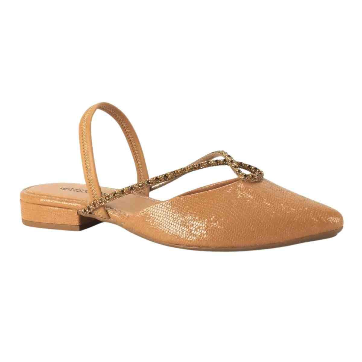 Sapato Feminino Salto Baixo Mississipi Caramelo Caramelo 2