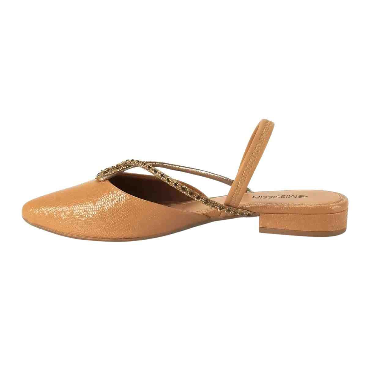 Sapato Feminino Salto Baixo Mississipi Caramelo Caramelo 6