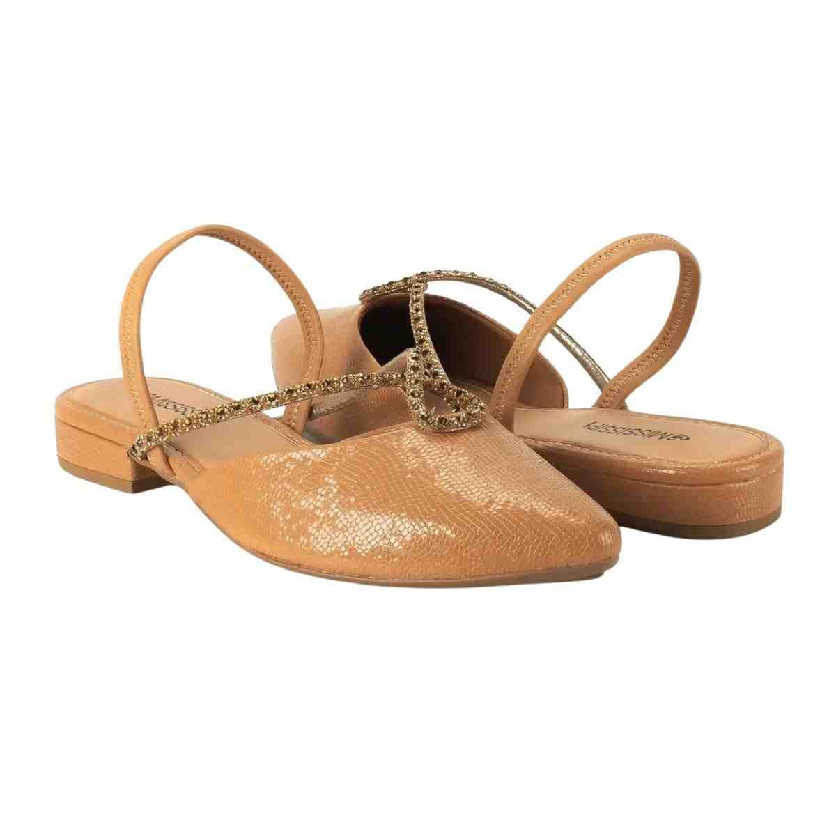 Sapato Feminino Salto Baixo Mississipi Caramelo Caramelo 7