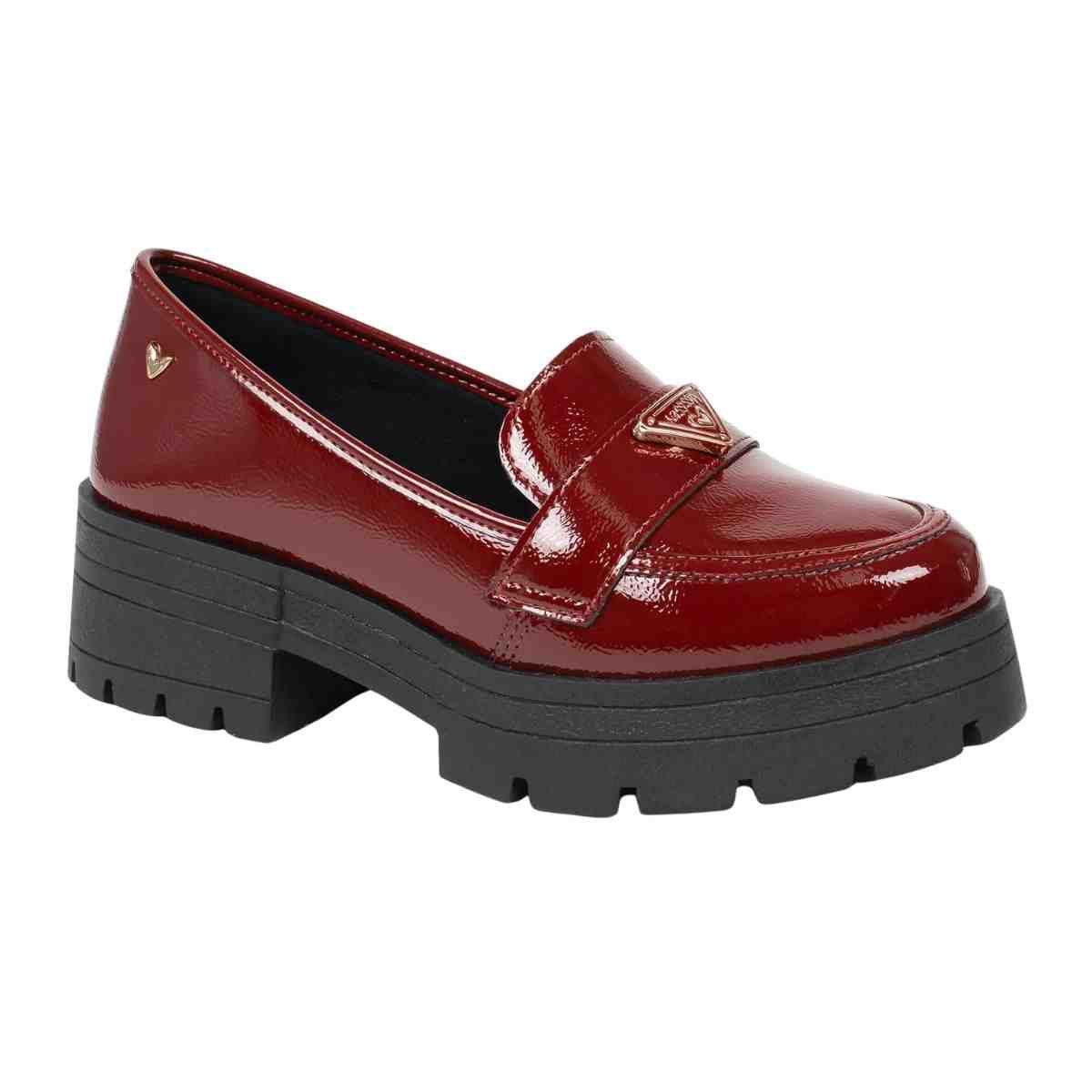 Sapato Feminino Mocassim Mississipi Vermelho Vermelho 2