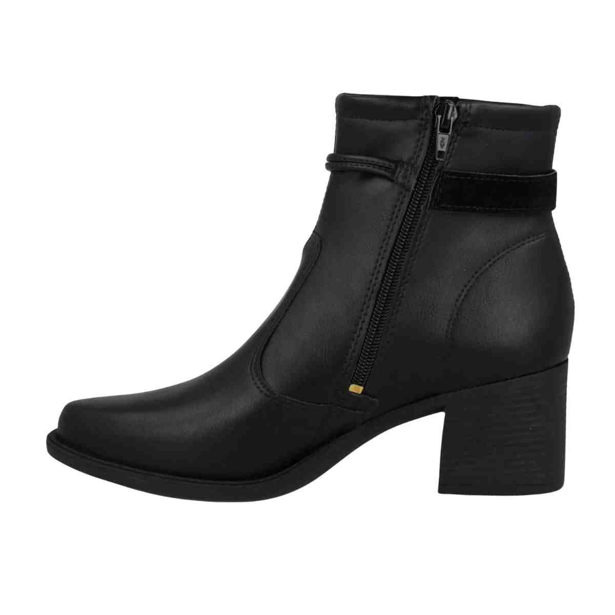 Bota Feminina Cano Médio Mississipi Preta Preto 5