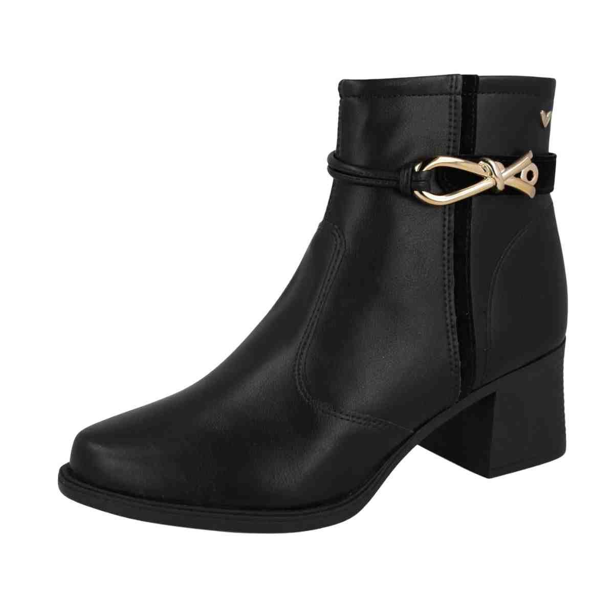 Bota Feminina Cano Médio Mississipi Preta Preto 6