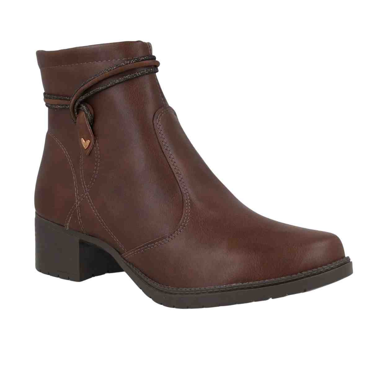 Bota Feminina Cano Médio Mississipi Berteli Marrom Marrom 2