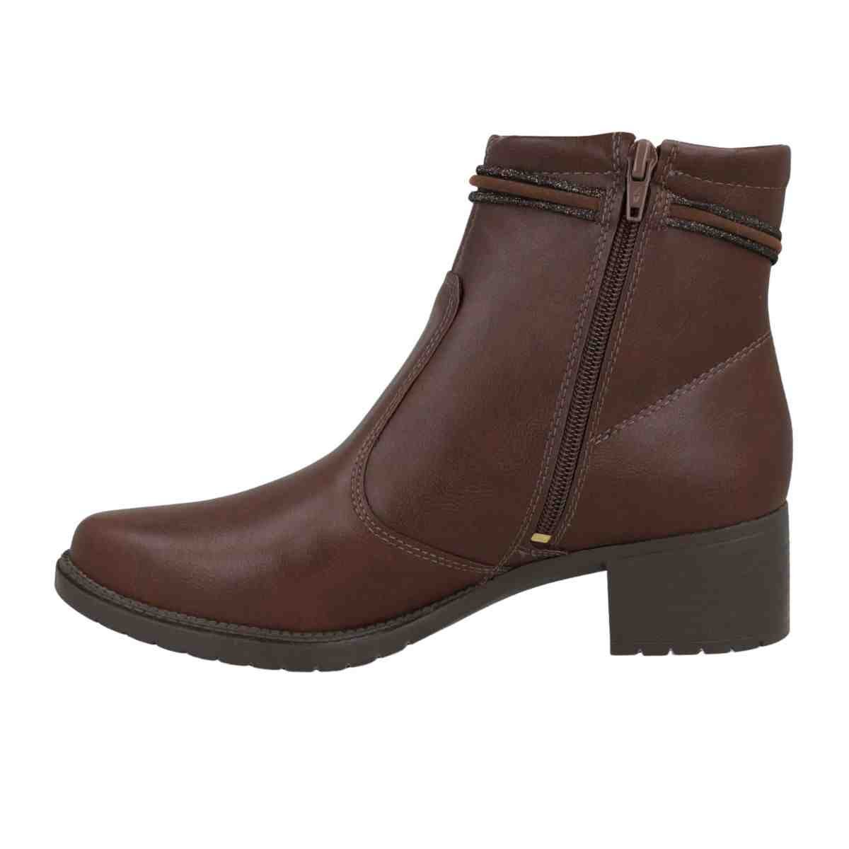 Bota Feminina Cano Médio Mississipi Berteli Marrom Marrom 4
