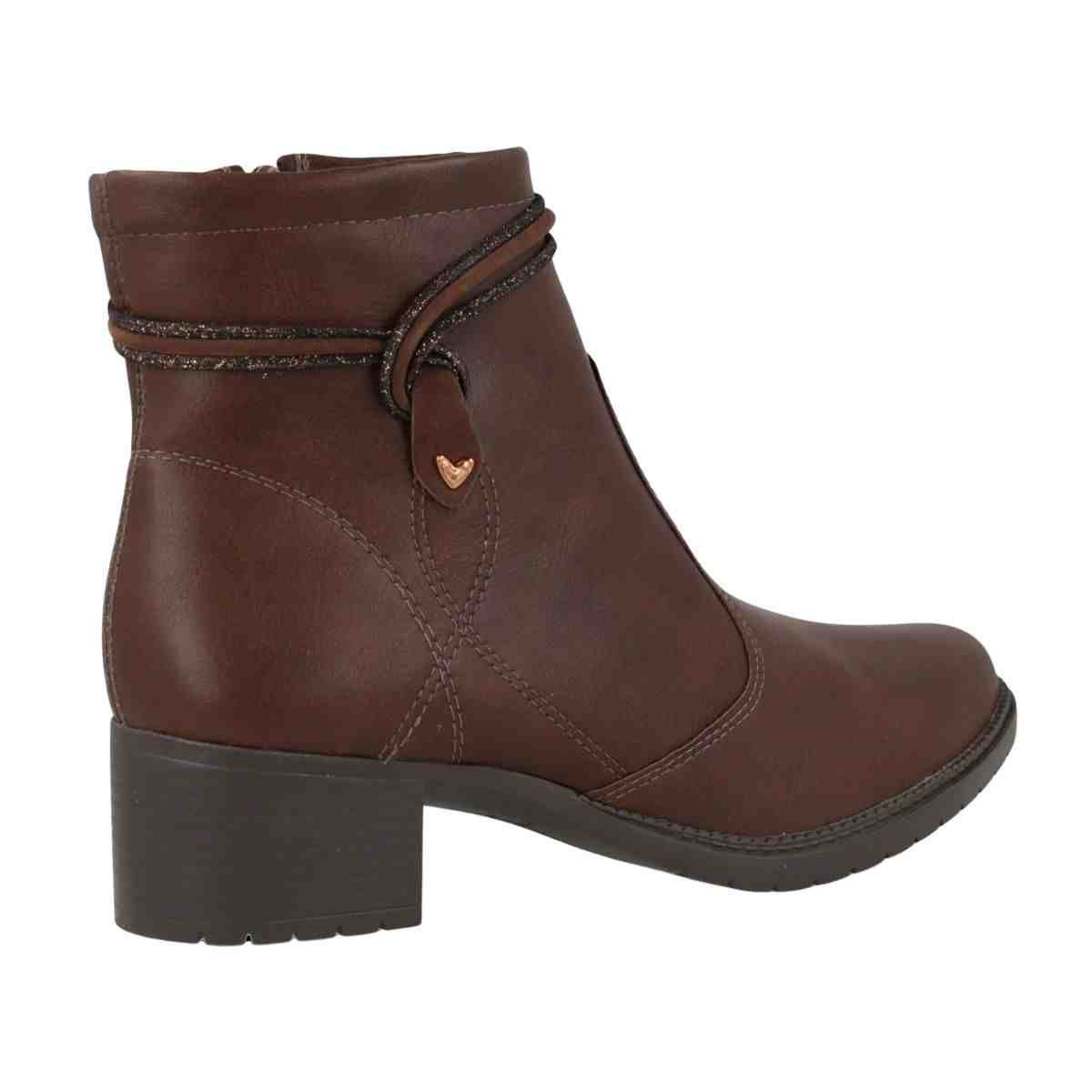 Bota Feminina Cano Médio Mississipi Berteli Marrom Marrom 7