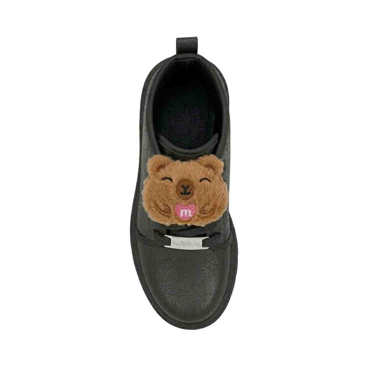 Bota Coturno Menina Molekinha Preto Preto 6