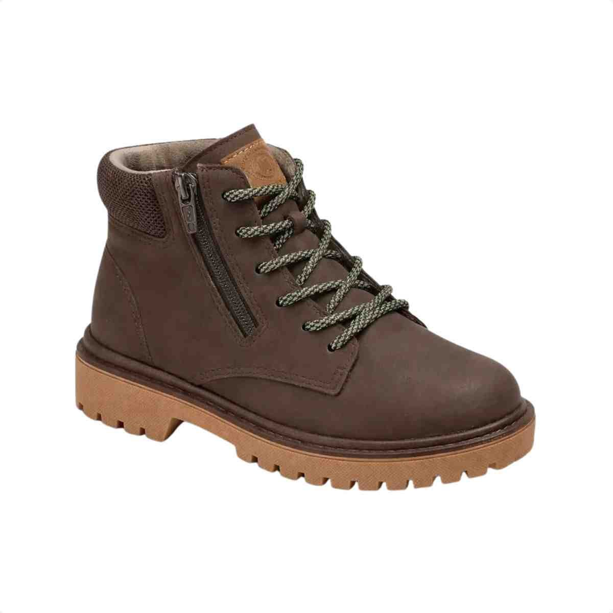 Bota Coturno Infantil Molekinho Marrom Marrom 3