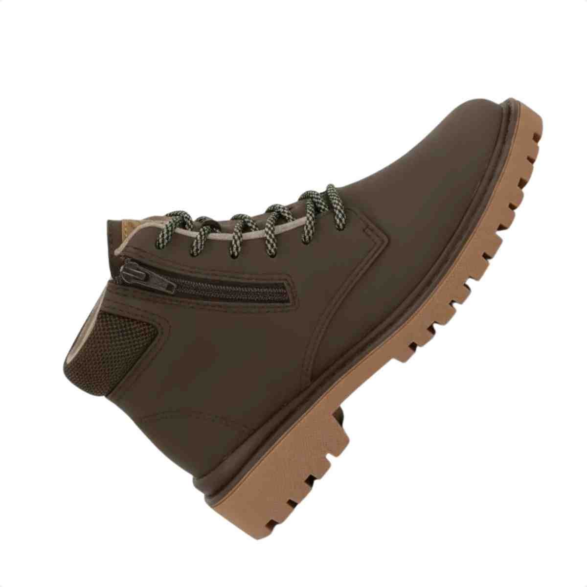 Bota Coturno Infantil Molekinho Marrom Marrom 5