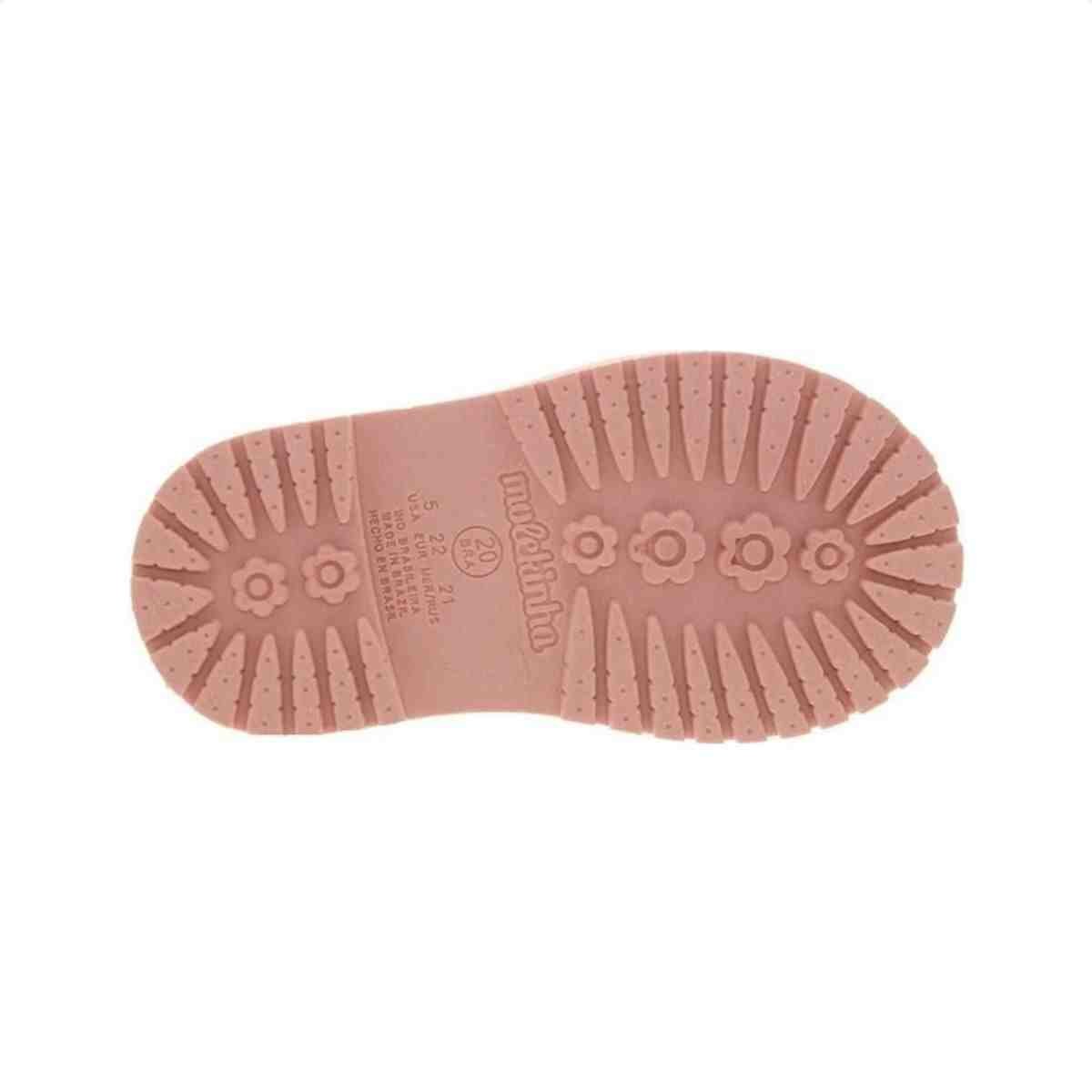 Bota Coturno Bebe Molekinha Branco Dourado 6