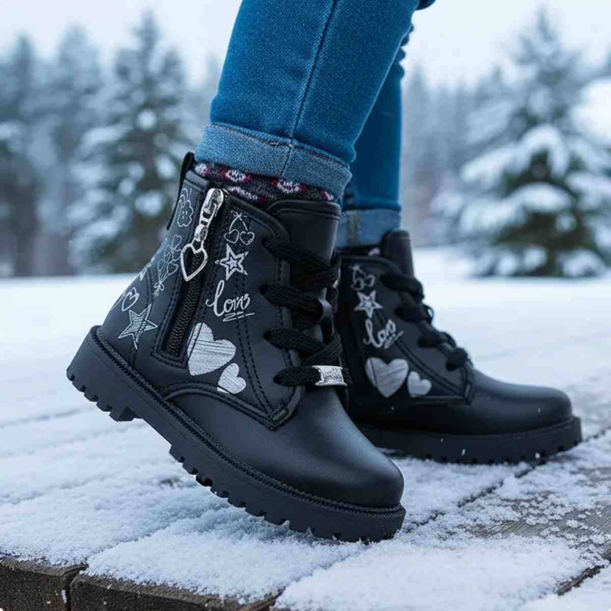 Bota Coturno Bebe Molekinha Preto Preto 2