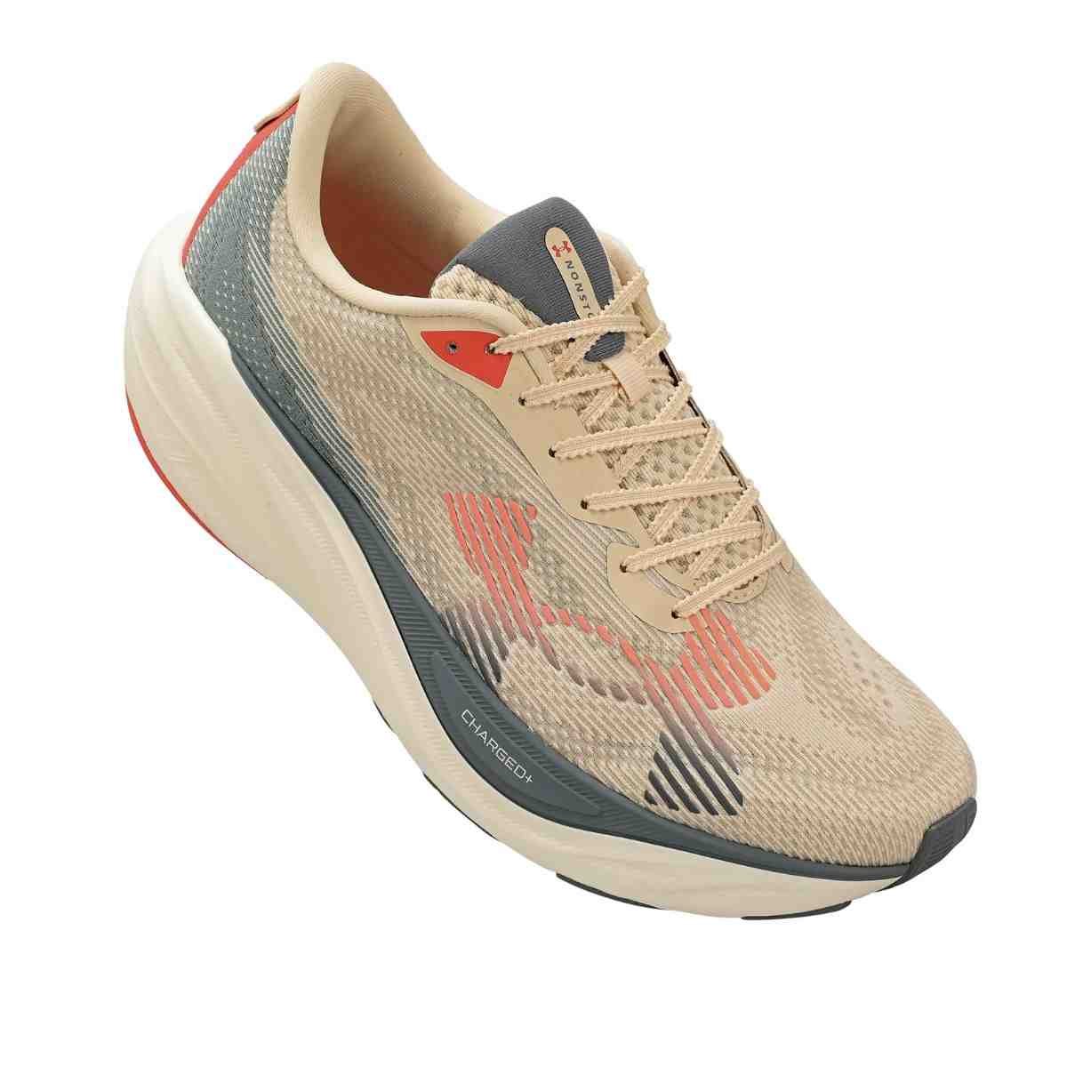 Tênis Corrida Feminino Under Armour Nonstop Bege Bege 2