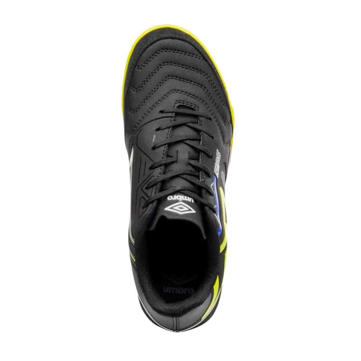Chuteira Indoor Masculina Umbro Pro 5 Bump Club Preto E Verde Preto 3