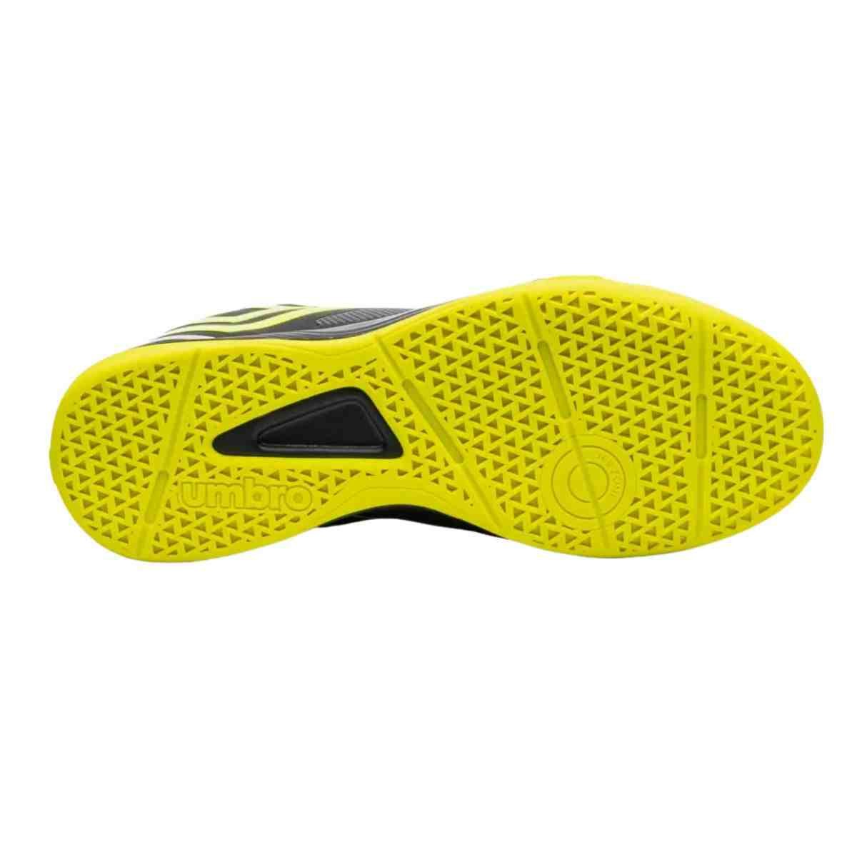 Chuteira Indoor Masculina Umbro Pro 5 Bump Club Preto E Verde Preto 4