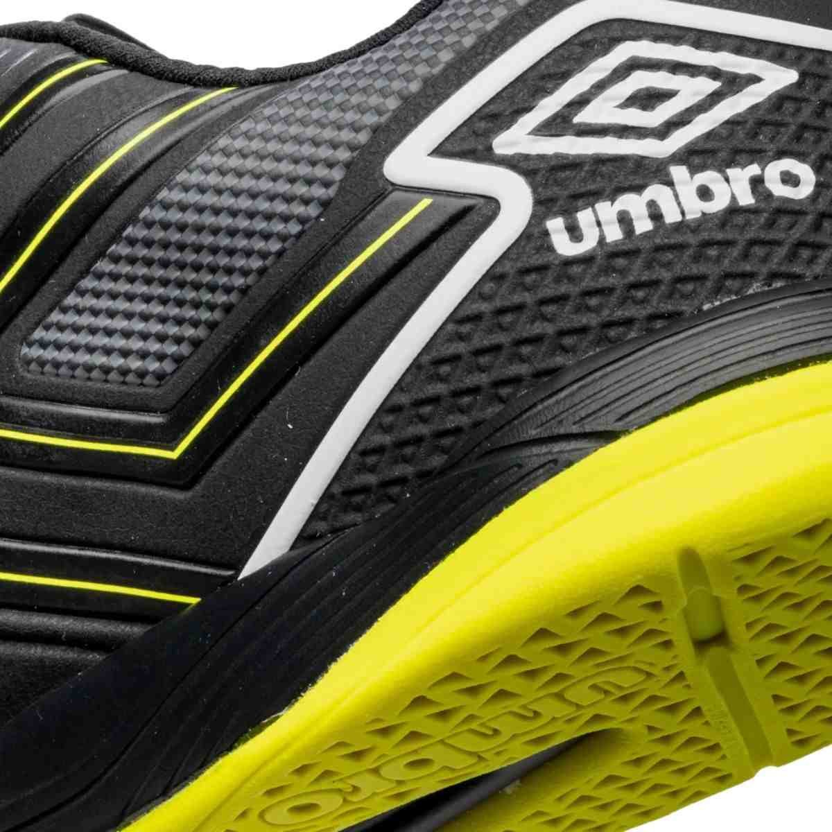Chuteira Indoor Masculina Umbro Pro 5 Bump Club Preto E Verde Preto 5
