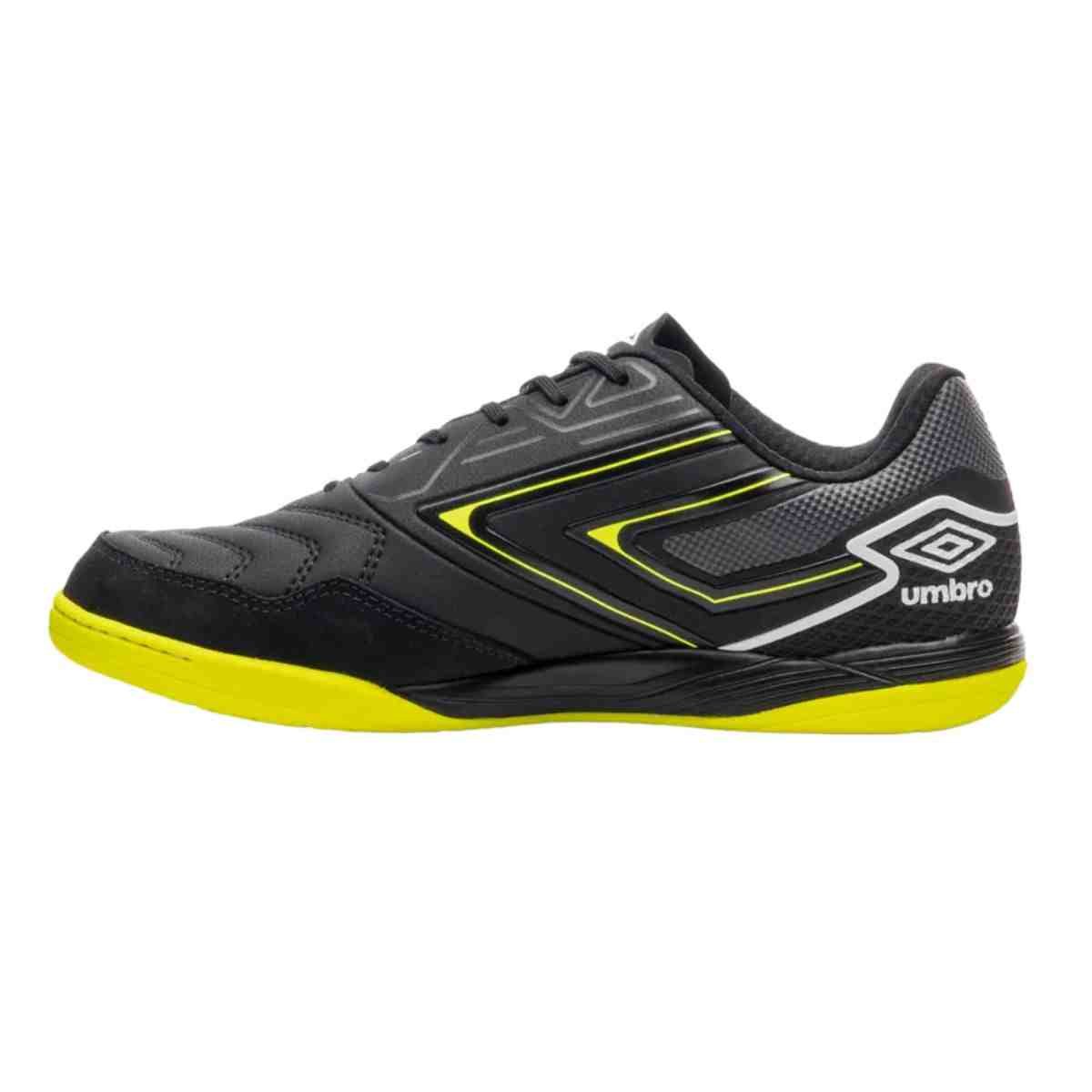 Chuteira Indoor Masculina Umbro Pro 5 Bump Club Preto E Verde Preto 6