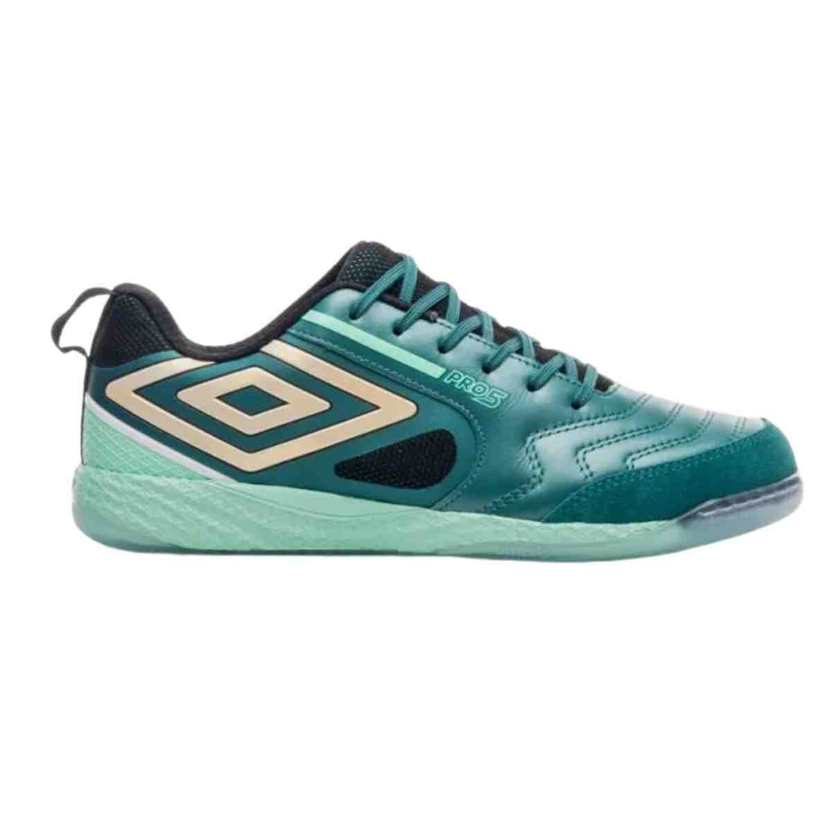 Chuteira Indoor Masculina Umbro Pro 5 Bump Verde
