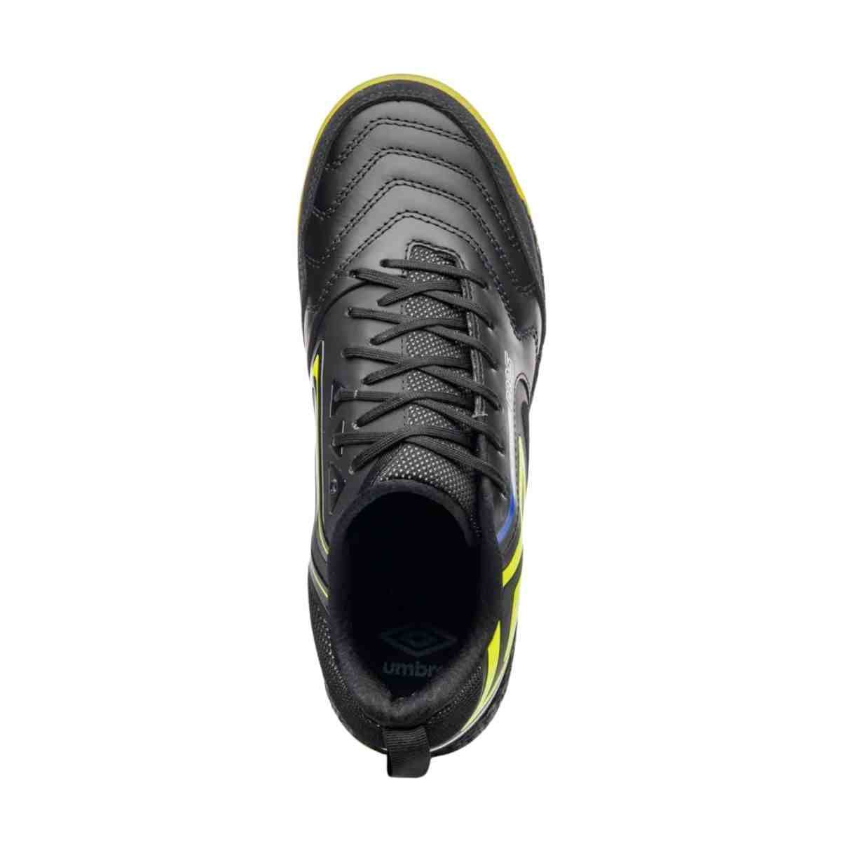 Chuteira Indoor Masculina Umbro Pro 5 Bump Preta E Verde Preto 3