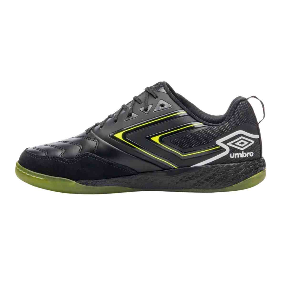 Chuteira Indoor Masculina Umbro Pro 5 Bump Preta E Verde Preto 5
