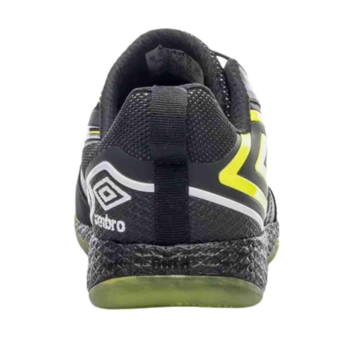Chuteira Indoor Masculina Umbro Pro 5 Bump Preta E Verde Preto 7