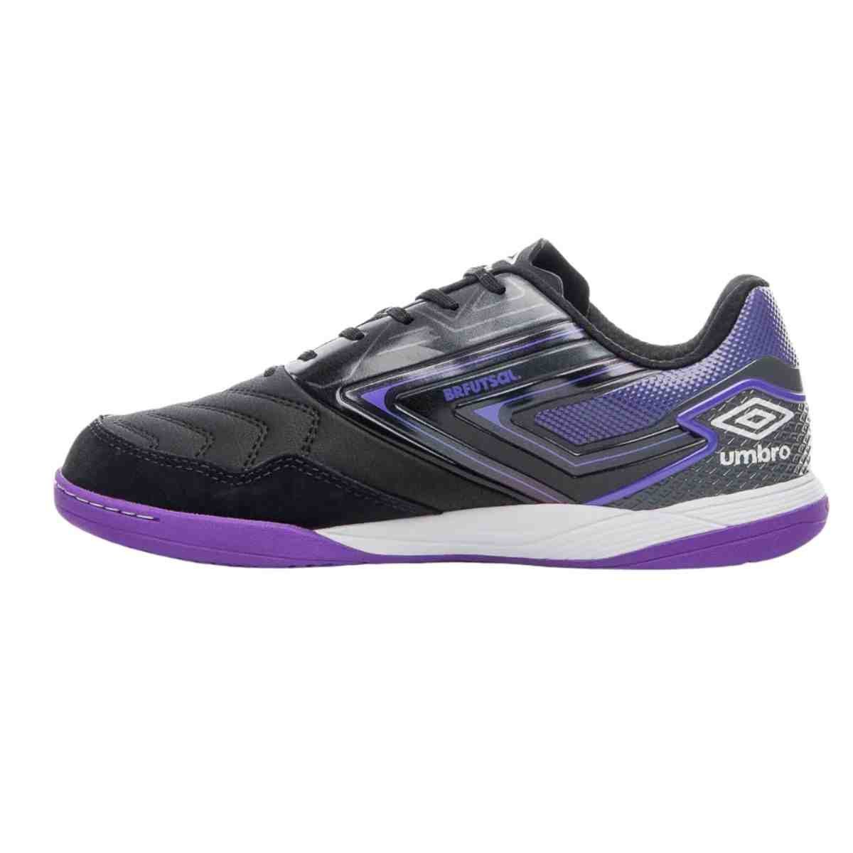 Chuteira Indoor Masculina Umbro Pro 5 Bump Club Preta E Roxa Preto 5