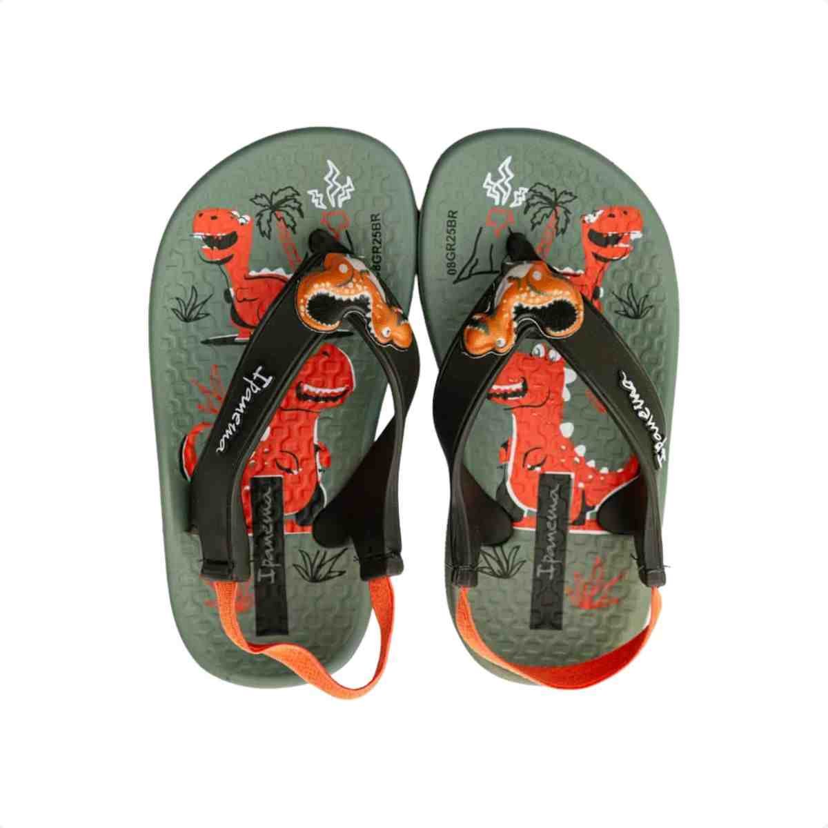 Chinelo Bebe Dedo Ipanema Cute Verde Preto/Verde 3
