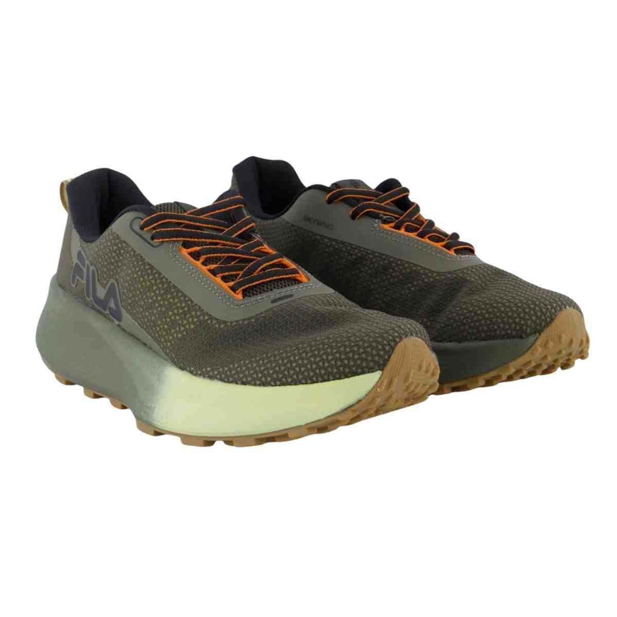 Tênis Trail Masculino Fila Skywind Verde Verde 2