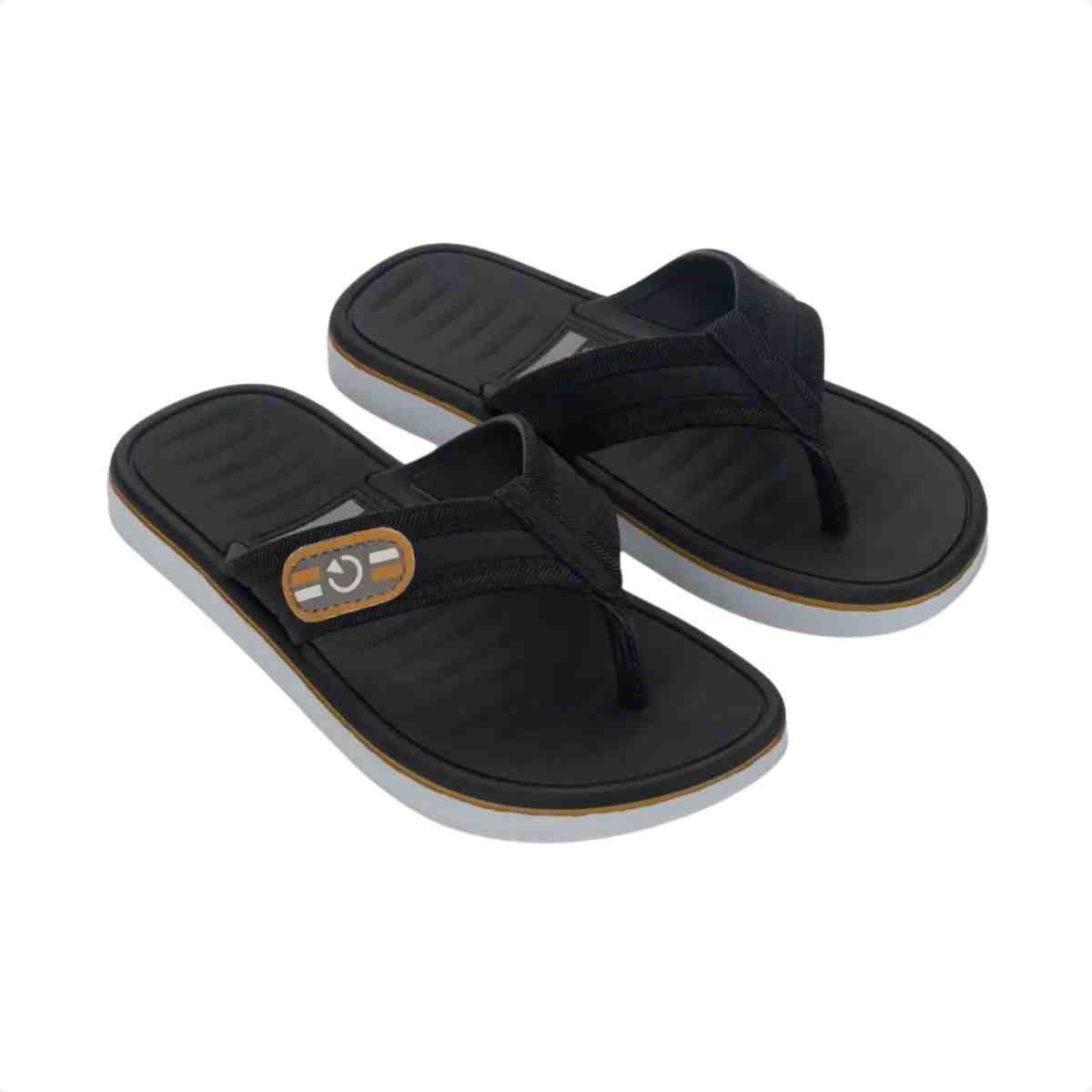 Chinelo Dedo Infantil Cartago Paris Ii Branco E Preto Preto 3