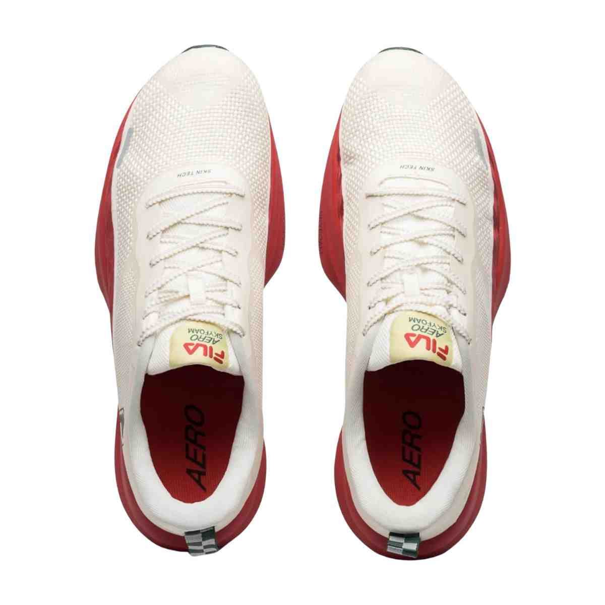 Tênis Corrida Feminino Fila Aero Skyfoam Bege E Vermelho Bege/Vermelho 3