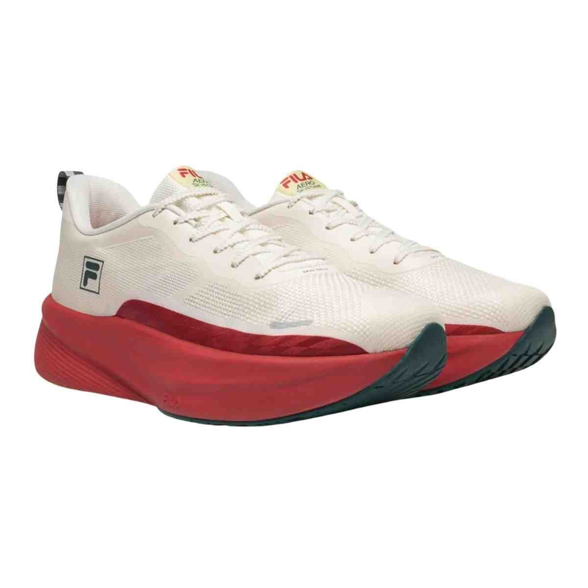 Tênis Corrida Feminino Fila Aero Skyfoam Bege E Vermelho Bege/Vermelho 2