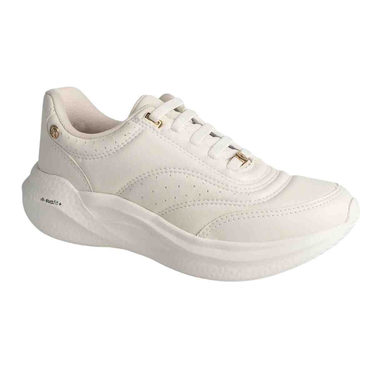 Tênis Esportivo Feminino Kolosh Creme Branco 2