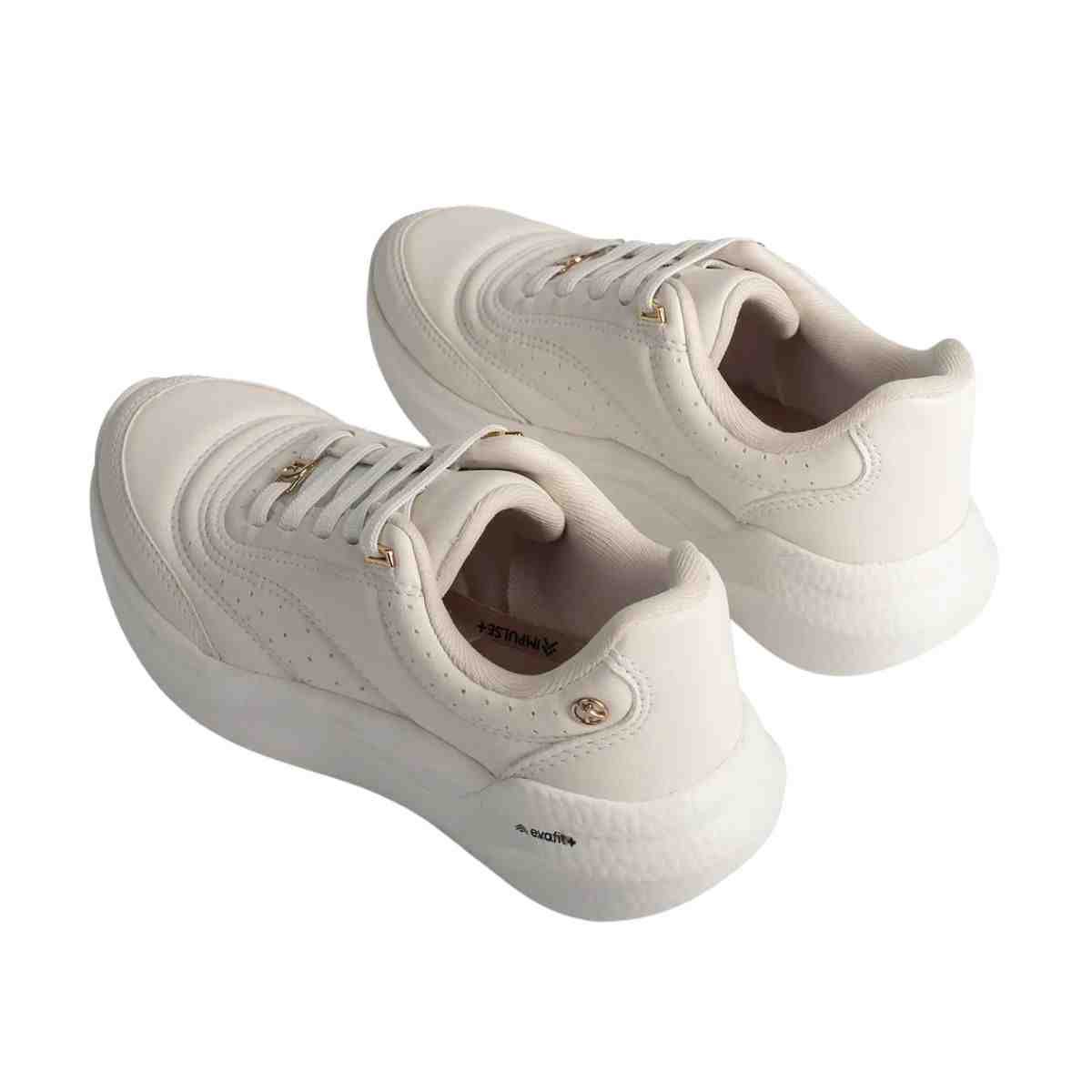 Tênis Esportivo Feminino Kolosh Creme Branco 7