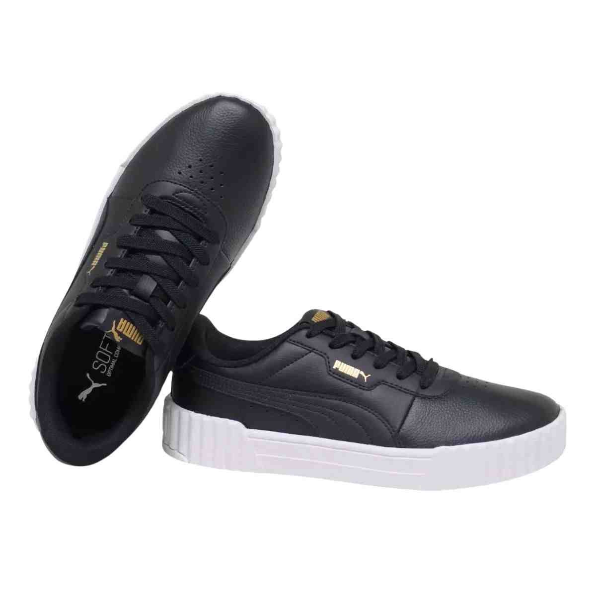 Tênis Casual Feminino Puma Carina 3.0 Bdp Preto Preto 3