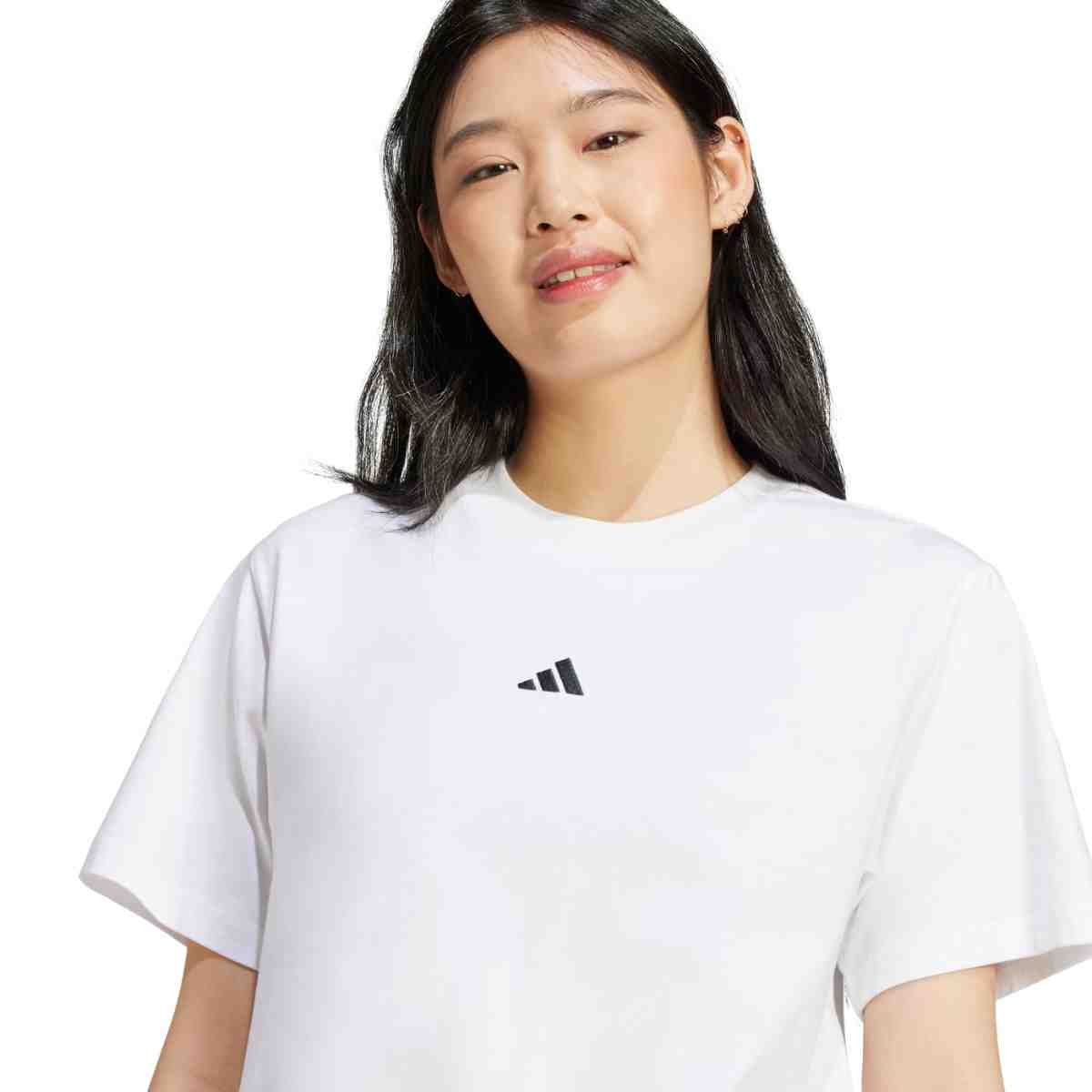 Camiseta Feminina Adidas Lisa Essentials Branca Branco 3