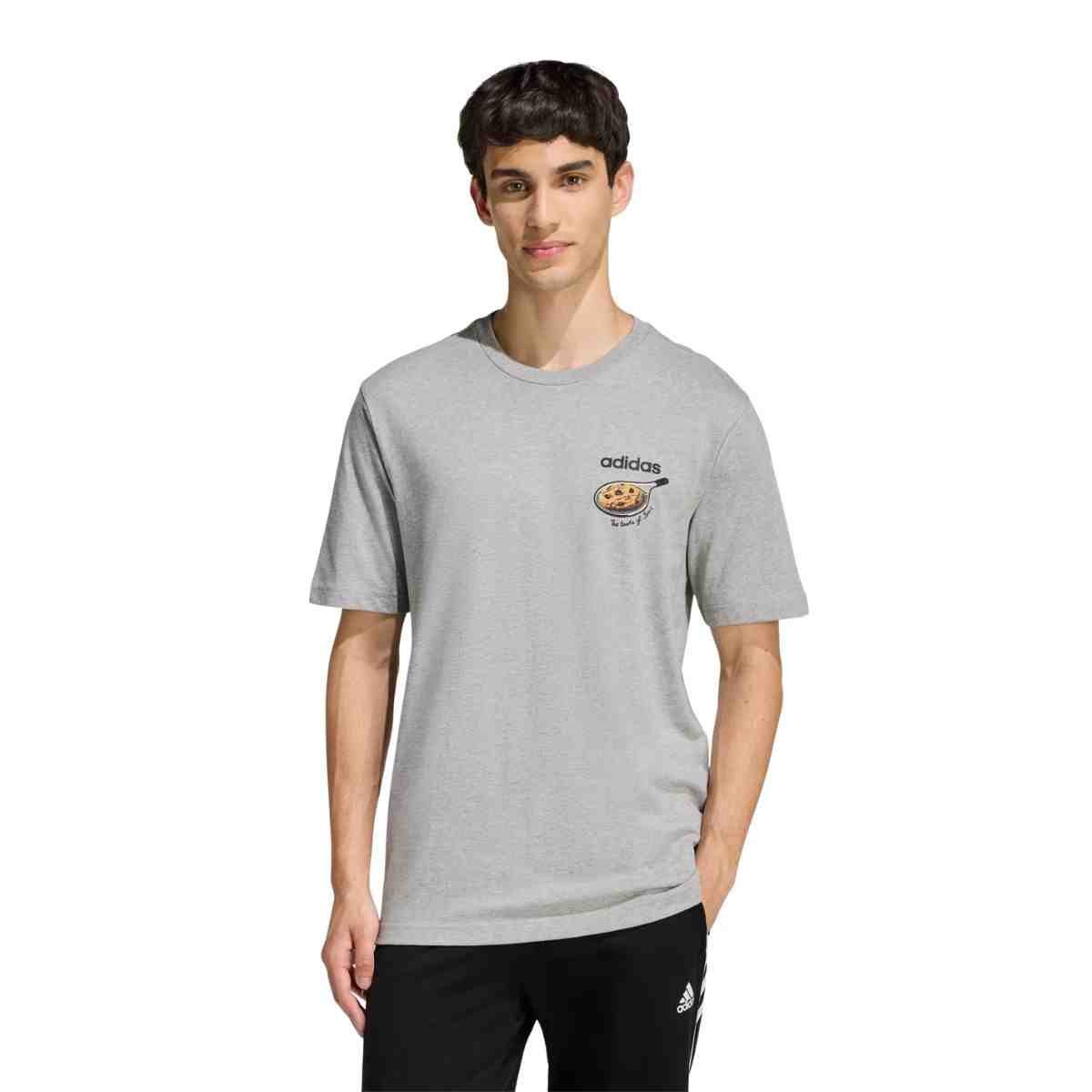 Camiseta Masculina Adidas Snack Cookie Cinza