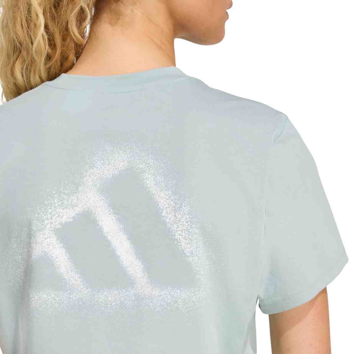 Camiseta Feminina Adidas Estampada Treino Climacool Power Verde