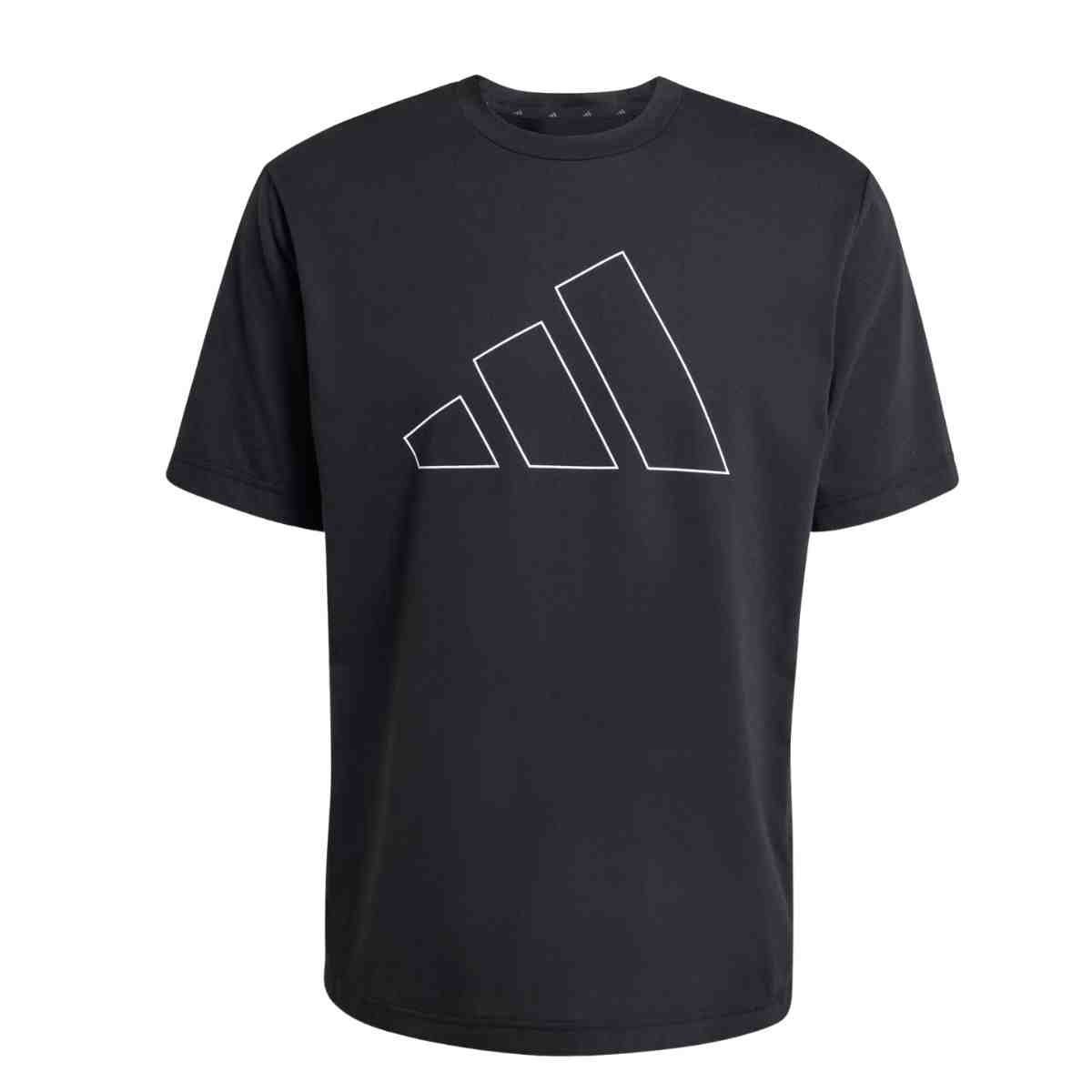 Camiseta Masculina Adidas Logo Feelready Workout Essentials Preta Preto 5