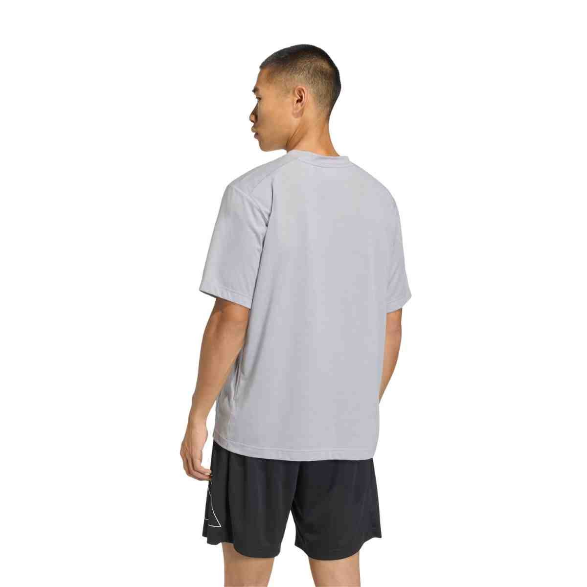 Camiseta Masculina Adidas Logo Feelready Workout Essentials Cinza Cinza 4