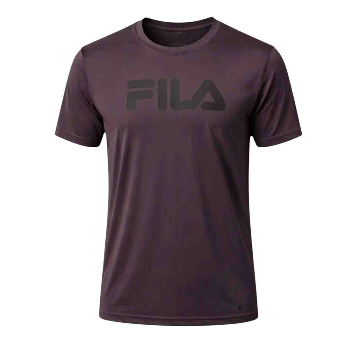 Camiseta Masculina Fila Basic Sports Graphic Marrom